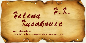 Helena Kušaković vizit kartica